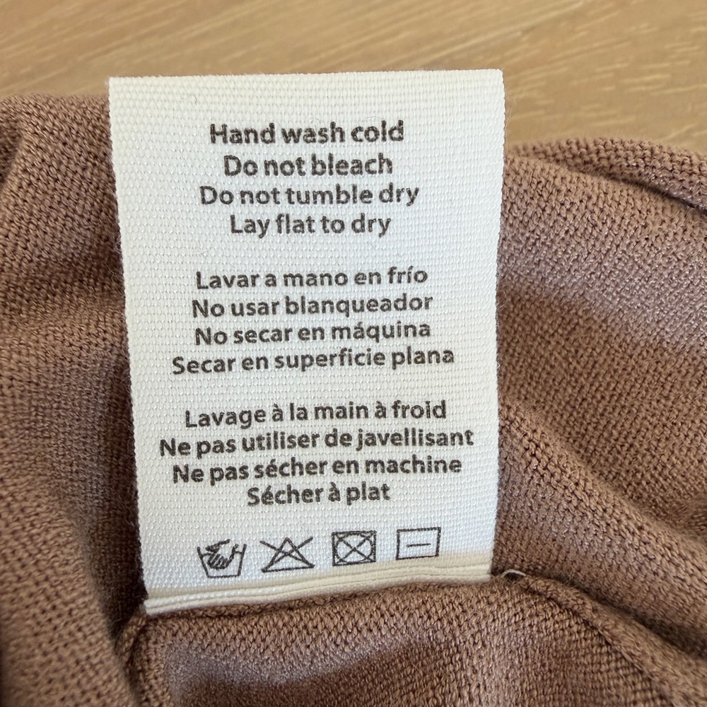 NWT Hatch Maternity The Softsculpt Knit Long Sleeve Tee, Mocha, SIZE: 3 - Picture 8 of 14